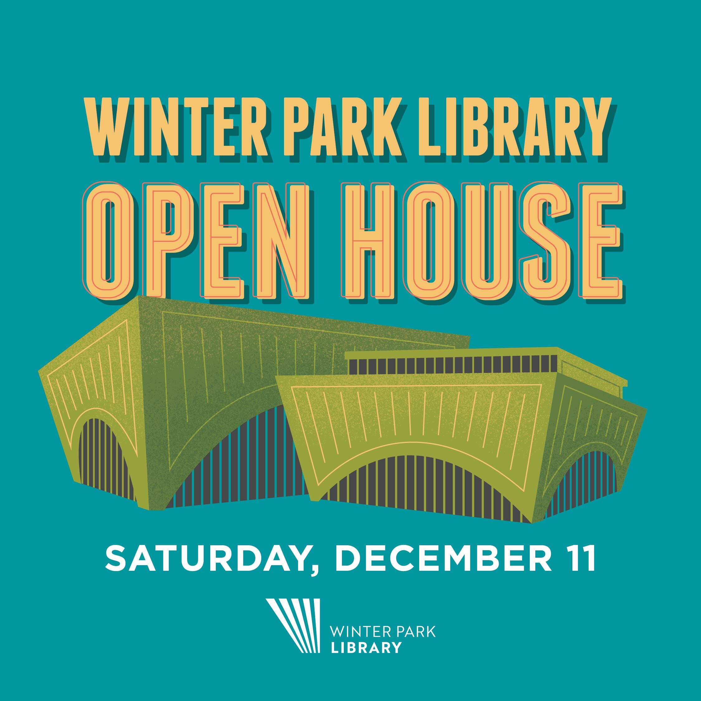 Winter Park Library Open House: Saturday, December 11