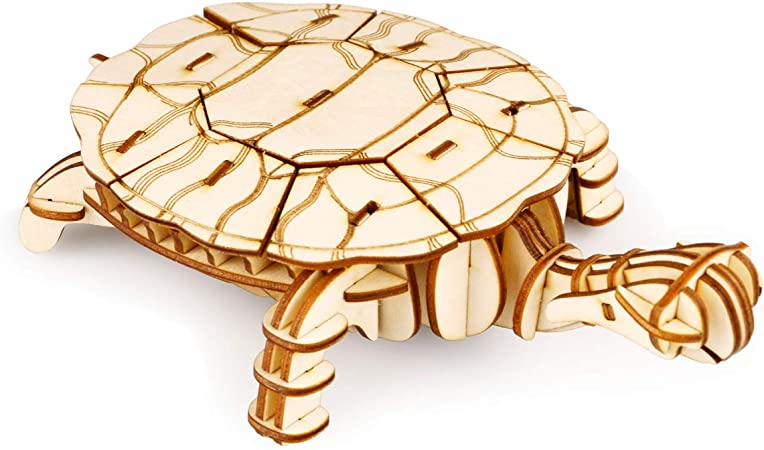 3D model wooden turtle