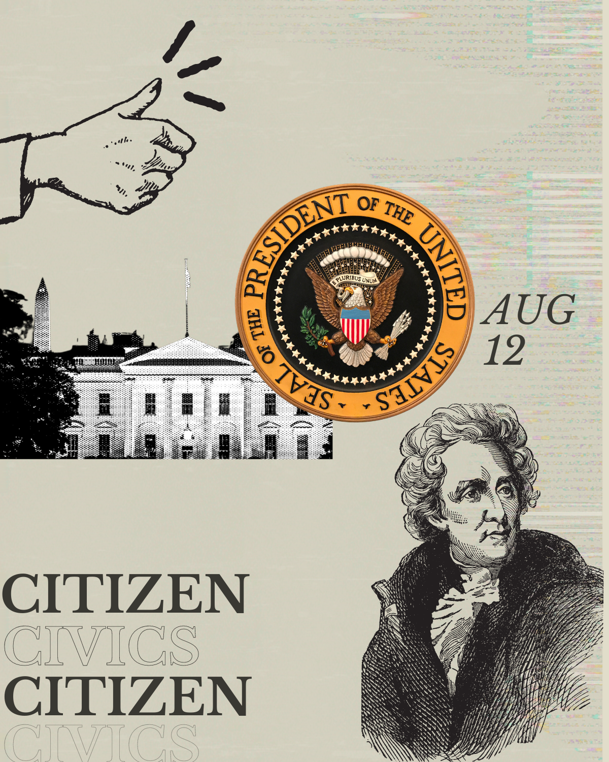Citizen Civics graphic with Andrew Jackson