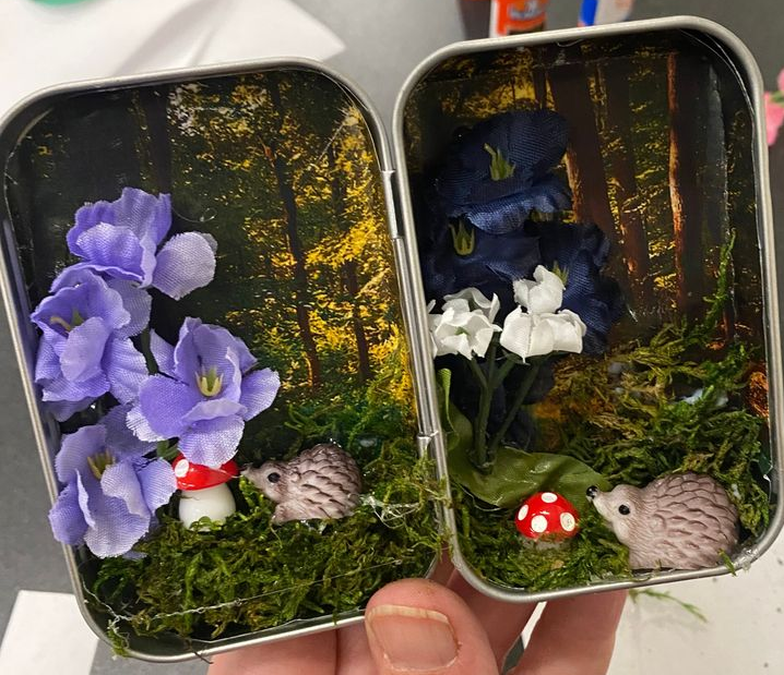 miniature garden tin