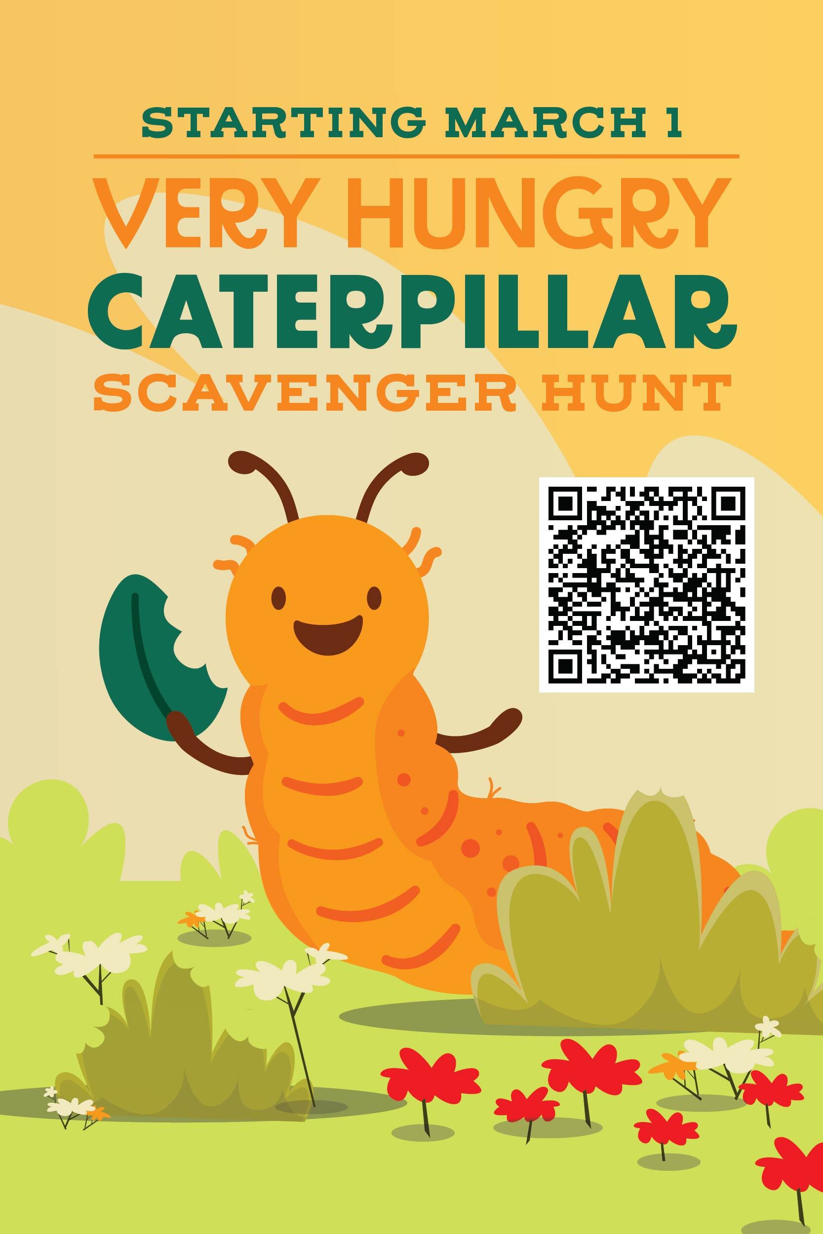 Scavenger Hunt graphic with QR code