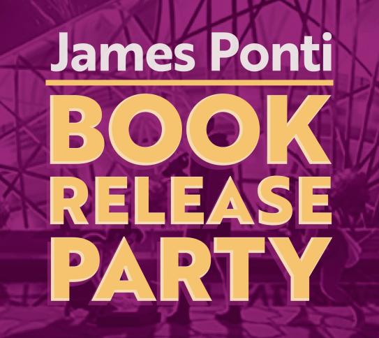 James Ponti Book Release Party graphic