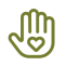 Hand with Heart Icon